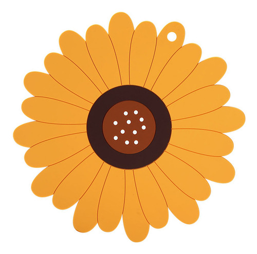 Posavasos Multifuncional De Silicona Con Forma De Girasol