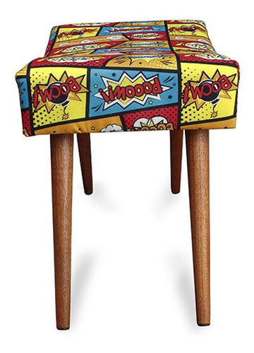 Kit de 2 puff Inbox Boom Bed con patas rectangulares de madera