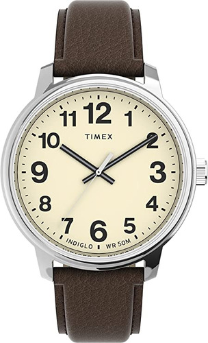 Timex Easy Reader Bold Reloj De Cuarzo Para Hombre, Marrón,