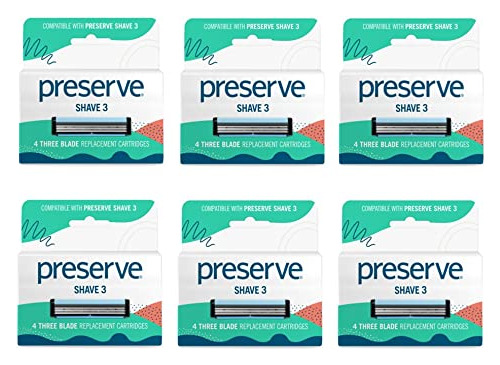 Preserve Shave 3 Razor System (colors And Packaging Jvnwr
