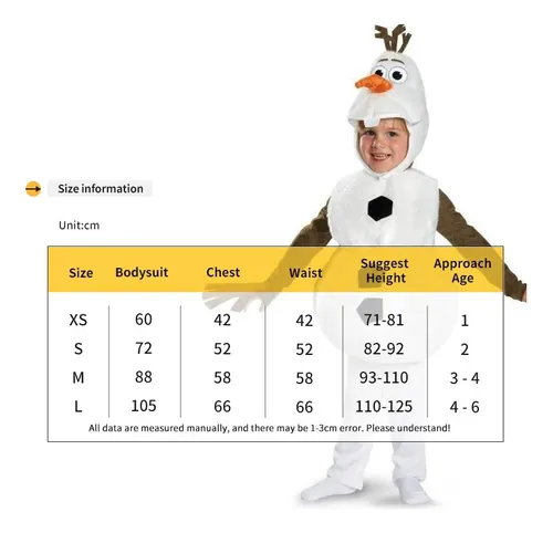 Disfraz De Olaf Con Dibujos Animados Para Bebé, Disfraz De C