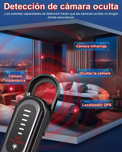 Detector De Cámara Mini Espía Micrófono Y Rastreador Gps