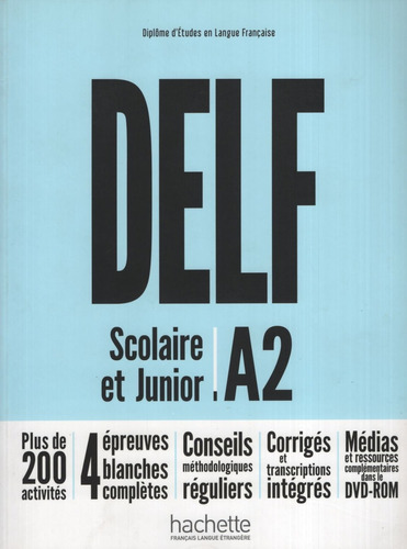 Delf A2 Scolaire Et Junior - Livre De L'eleve + Dvd-rom (nou