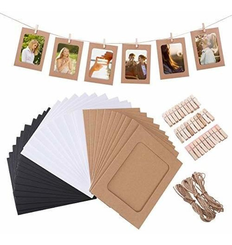 Marcos De Fotos De Papel De Vorcool Kraft 4x6in 30pcs F1ljl