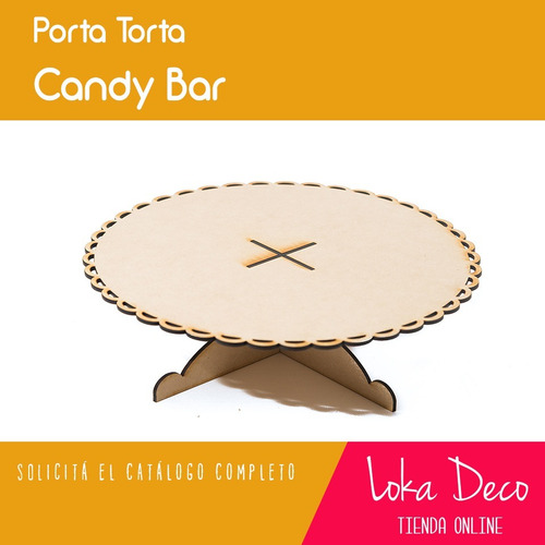 Candy Bar Posa Torta Fibrofácil - 15cm Alto - Oferta!