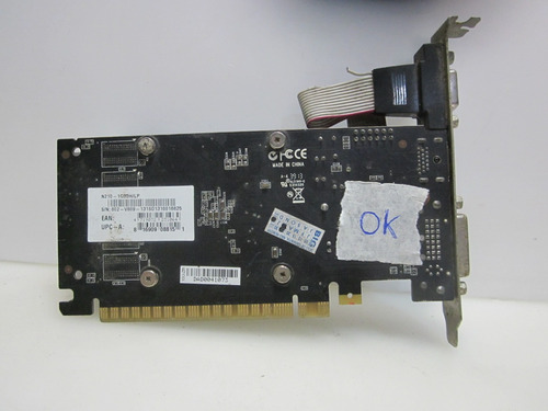 Placa Vídeo 1gb Pciex Msi N210 1gd3h/lp Ddr3 Funcionando (Usado)