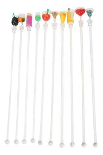 Drink Stirrer 10 Piezas Varillas Mezcladoras De Cóctel Con V