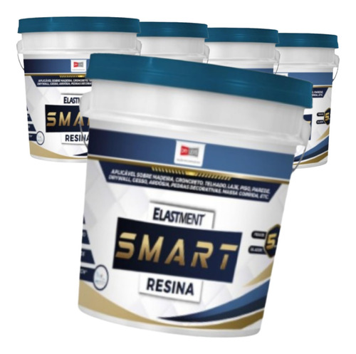  Elastment Smart Resina Base D'água Incolor 5 Em 1 - 18l