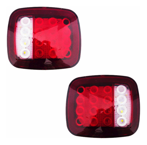 Set X2 Foco Trasero, Ideal Para Carro De Arrastre 12 Volt