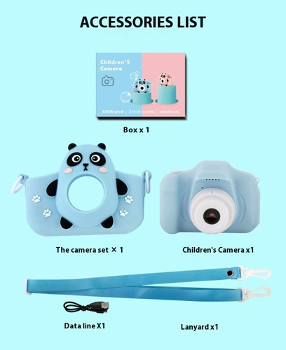 Cámara Digital Dibujos Animados For Niños X2, Cámara