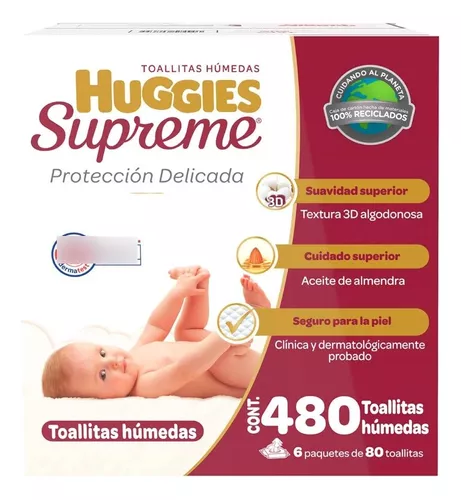 Huggies Supreme Platino Toallitas Húmedas para Bebé 1008