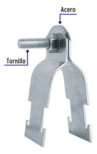 Abrazadera Para Unicanal 1 Volteck 47490