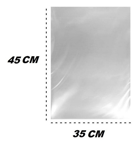 Saco Plástico Pe Transp. Cristal Reforçado 35x45 100 Und 1kg