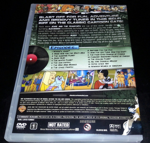 Dvd Josie E As Gatinhas No Espaço - Completo Digital