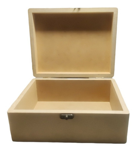 Caja Cofre De Fibrofacil (mdf) De 20x16x8 Cm