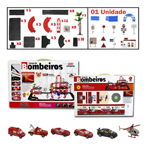 Imagem 10 de 10 de Hot Pista Plataforma Helicóptero Auto Posto Carrinhos