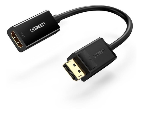 Conversor Ugreen Display Port A Hdmi 4k 2k Con Audio Color Negro