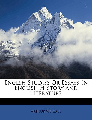 Libro Englsh Studies Or Essays In English History And Lit...