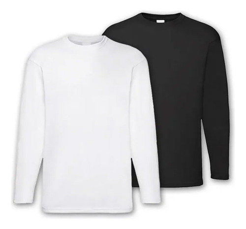 Polera Manga Larga Niño Invierno Algodón 3 Pack