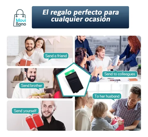Pack 2 Tarjetero Billetera Rfid Slim Delgado Minimalista