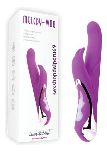 Vibradores Rabbits Melody Woo Sexshop Consoladores Dildos Color Morado