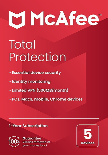 Mcafee Total Protection 1 Año 1 Dispositivo