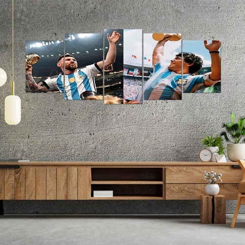 Cuadro Escalonado Messi 2022 Y Maradona 1986 2201