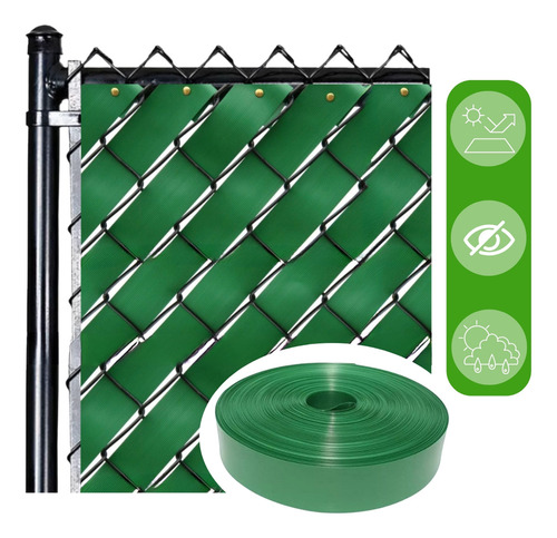 Cinta Rompevientos Plastica Malla Ciclonica De 30 M2 Verde Ancho 63 Mm