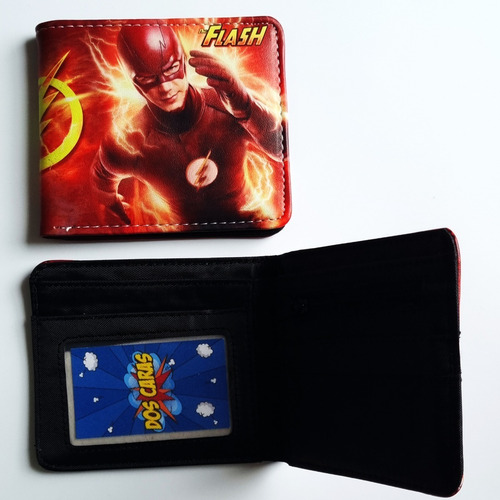 Imagen 3 de 4 de Oferta Combo Billetera Mas Llavero Flash Dc Comics