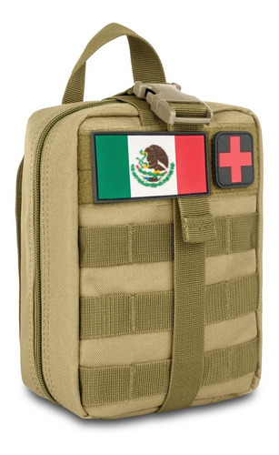 Mochila Botiquín Táctica Militar Bolsa Campismo Montañismo Color Caqui camuflaje