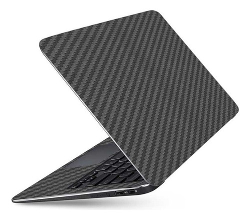 Skin Adesiva Para Notebook Dell Inspiron N5010 (p10f) Cor Fibra de Carbono Grafite