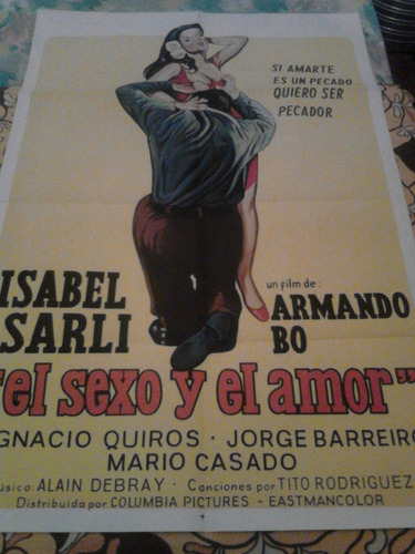 Isabel Sarli Afiche El Sexo Y El Amor (1974)