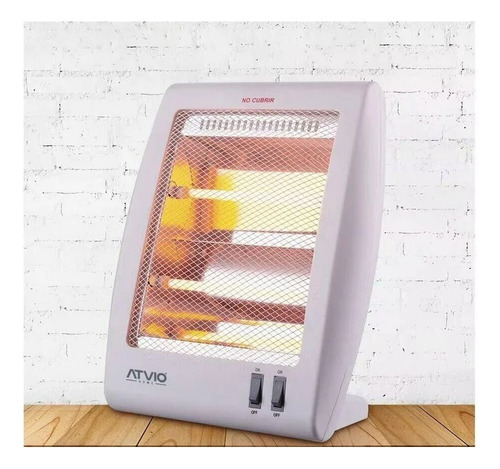 Calefactor Atvio De Cuarzo Portátil De 800 W De Potencia Blanco