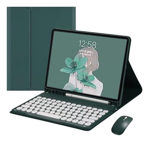 Funda Con Teclado Pboyiqi / Para iPad Air / Teal