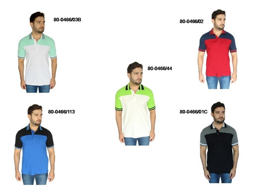 Imagem 2 de 6 de Camisa Polo Plus Size Com Recorte Extra Tamanho Grande Big