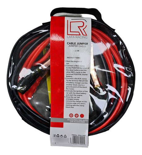 Cables Auxiliares Lafa Racing 2.5metros (300amp)