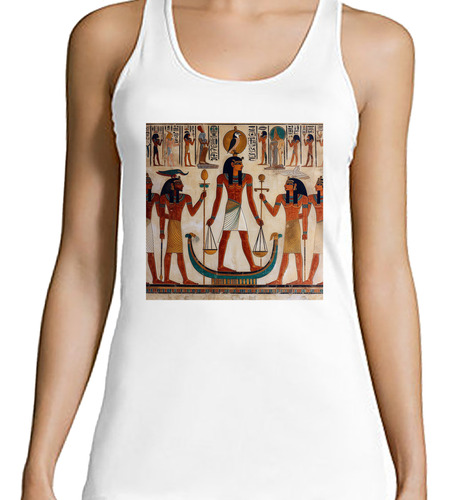Musculosa Mujer Osiris Resurrección Y Juicio Egipto M4
