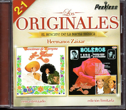 Hermanos Záizar / Vol.4 Los Originales 2 En 1 Cd Como Nuevo
