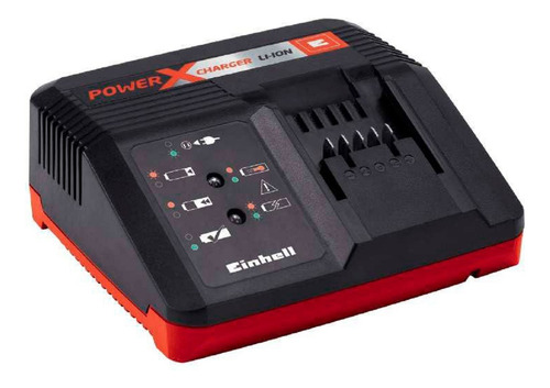Cargador Rapido 4A Para Baterias Power X Change Einhell 18v Color Negro