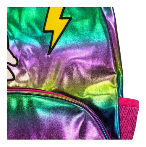 Mochila Pen+gear Con Diseño De Corazón Unicornio Y Rayo Ajustable Multicolor