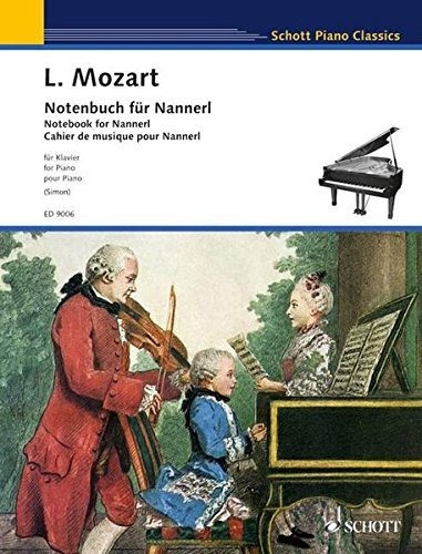 Cuaderno Para Piano Nannerl Schott Clasicos Del Piano