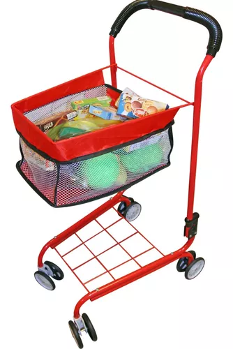 Carro De Supermercado Metálico Infantil - Seigard