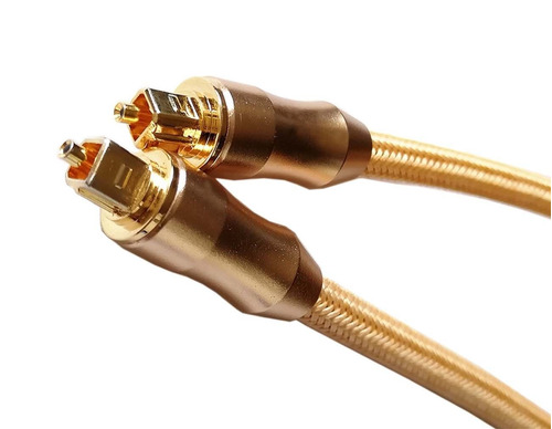 Premium 5ft 24k Oro Revestidos De Cable De Fibra Óptica Ópti