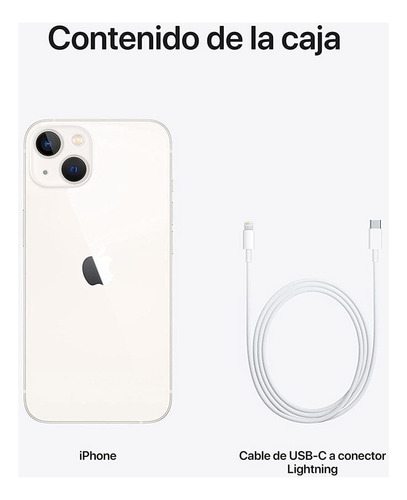 iPhone 13 128gb, 4gb Ram, Cám Principal 12+12mp, Blanco