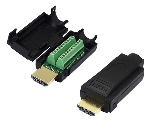 Ficha Conector Hdmi Macho Para Armar Cable Bornera