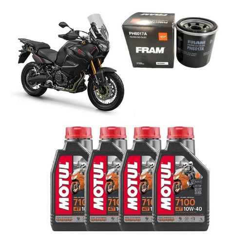 Kit Troca Óleo Motul 7100 10w40 Super Ténéré 1200 Ph6017a