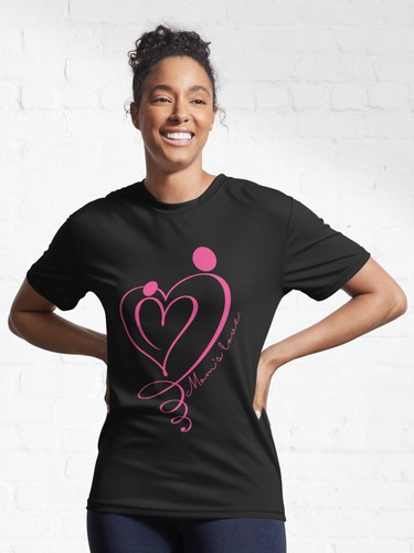 Imagen 4 de 4 de Camiseta Estampada Mujer Regalo Madres Super Mama Corazones