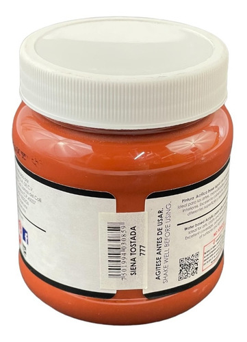 Imagen 2 de 3 de Acrílico Vanguardia Siena Tostada 777 De 250 Ml.