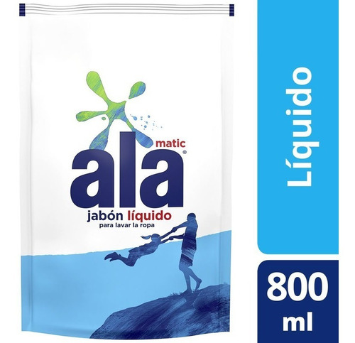 Jabón Líquido Ala Para Ropa Repuesto Económico X 800 Ml