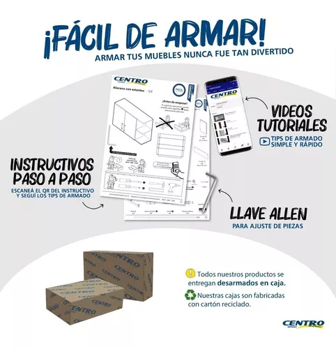 CENTRO ESTANT MESA ESCRITORIO SCP9050BL PLEGABLE DE 90X50 BLANCA